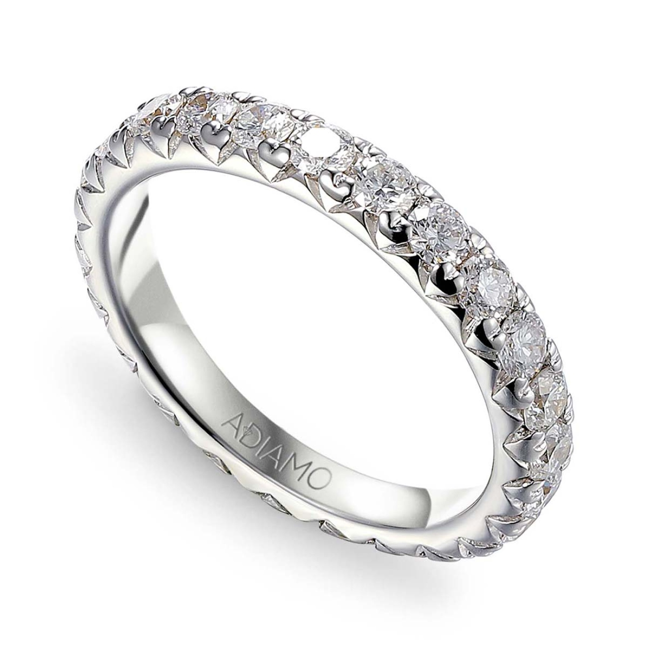 Pierścionek obrączkowy z diamentami (R78749 W): 13