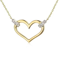 Naszyjnik z diamentami (N05641 Y C) - zdjęcie: 2