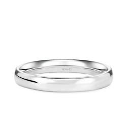 Obrączka ślubna, białe złoto, półokrągła, męska 3,5 mm (O-AD01 3,5M W M): 17 - zdjęcie: 2