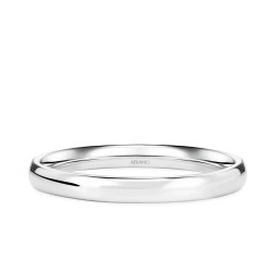 Obrączka ślubna, białe złoto, półokrągła, męska, 3 mm (O-AD01 3M W M): 17 - zdjęcie: 2