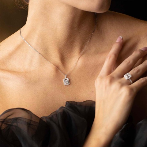 Zawieszka z diamentami (P52657 W)