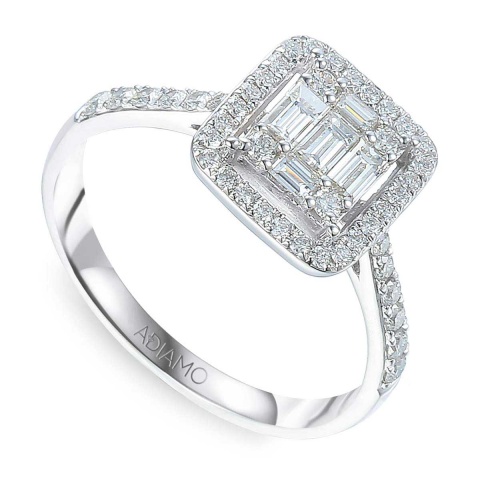 Pierścionek z diamentami (R52657 W)