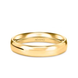 Obrączka ślubna, żółte złoto, półokrągła, damska, 4 mm: 7 - zdjęcie: 2