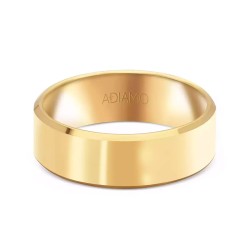 Obrączka ślubna, żółte złoto, trapezowa, damska, 6 mm (O-AD03 6M Y D): 7 - zdjęcie: 2