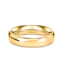 Obrączka ślubna, żółte złoto, półokrągła, męska, 5 mm: 16 - zdjęcie: 2