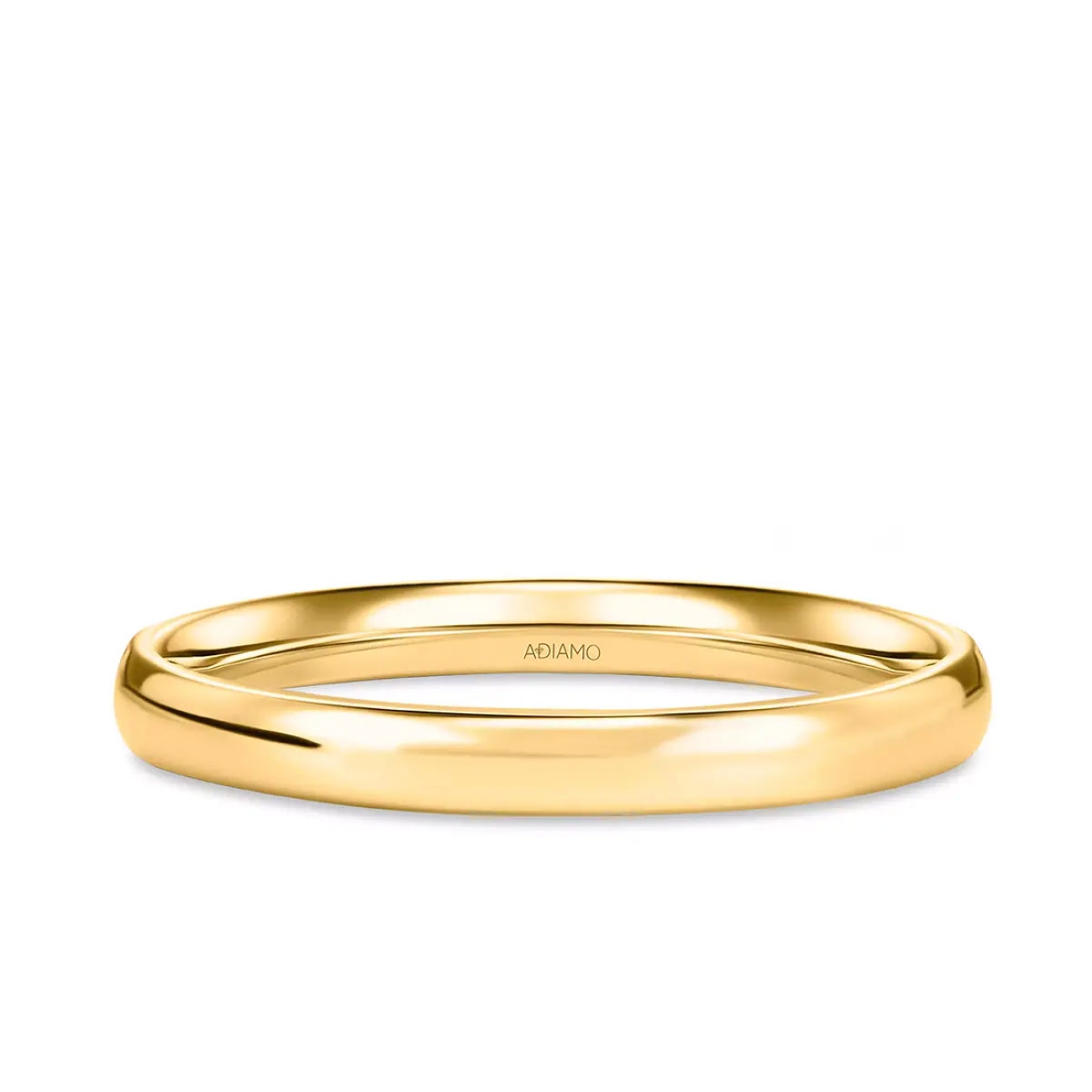 Obrączka ślubna, żółte złoto, półokrągła, męska, 3 mm (O-AD01 3M Y M): 16