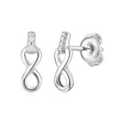 Kolczyki z diamentami (E65977 W S 375) - zdjęcie: 2