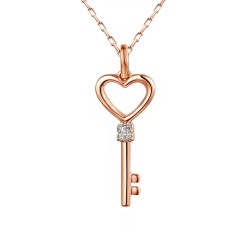 Zawieszka kluczyk z diamentami (P39905 R) - zdjęcie: 2