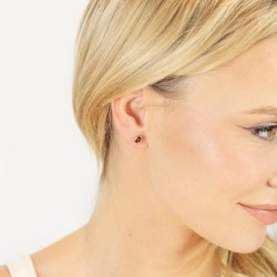 Kolczyki z granatem (E75896 Y S GT) - zdjęcie: 3