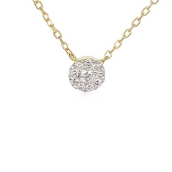 Naszyjnik z diamentami (N08280 Y C) - zdjęcie: 2