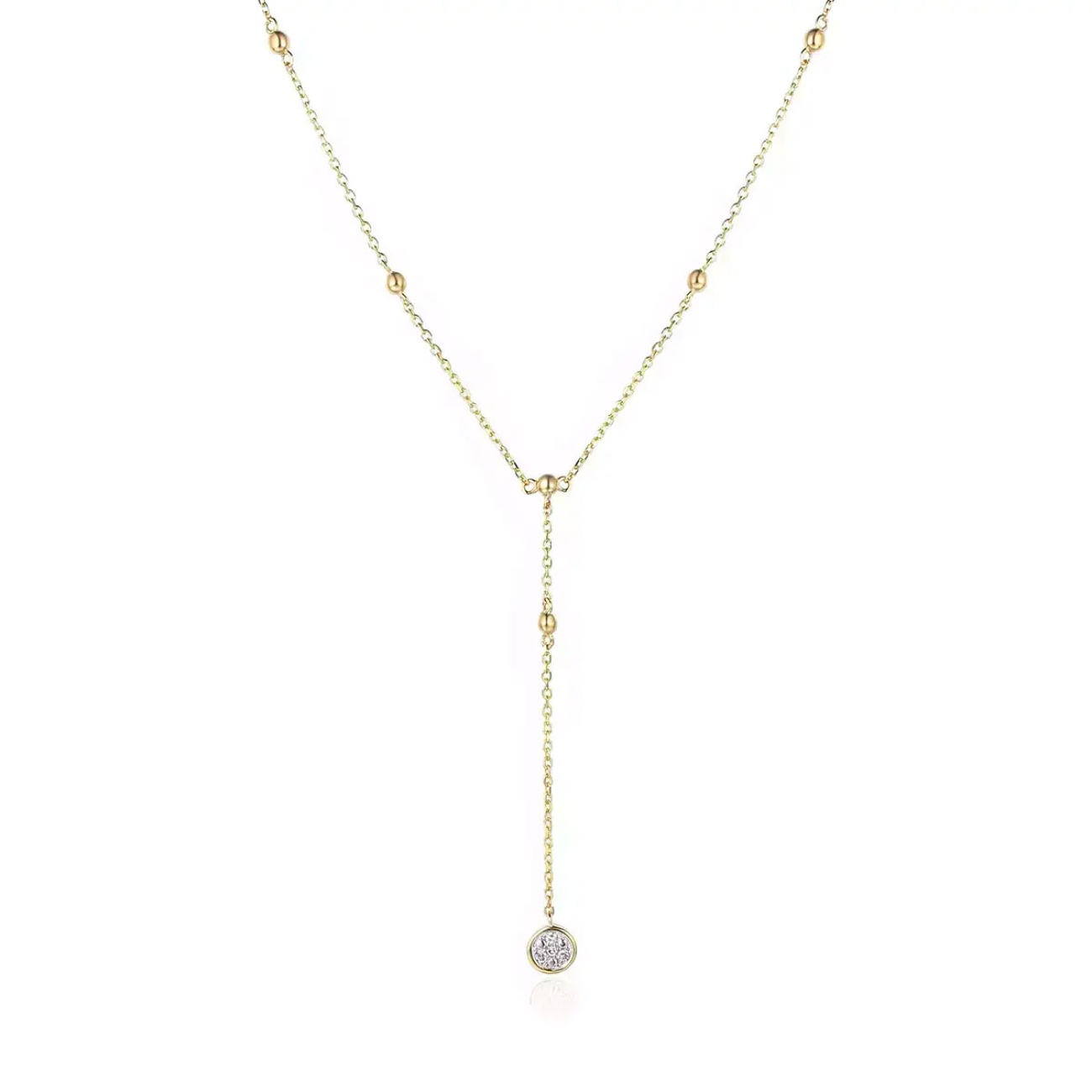 Naszyjnik z diamentami (N07299 Y C)