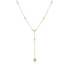Naszyjnik z diamentami (N07299 Y C)