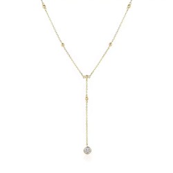 Naszyjnik z diamentami (N07299 Y C) - zdjęcie: 2