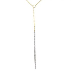 Naszyjnik z diamentami (N07116 Y C) - zdjęcie: 2