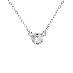 Naszyjnik z diamentem (N04123 W C 0,08ct)