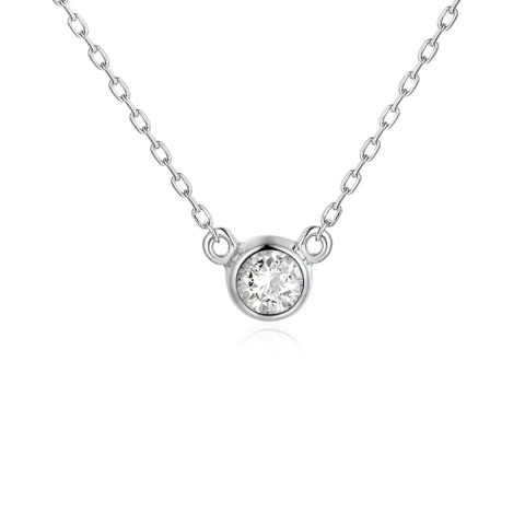 Naszyjnik z diamentem (N04123 W C 0,08ct)