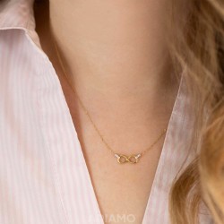 Naszyjnik z diamentami (N05640 Y 375) - zdjęcie: 3