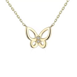 Naszyjnik z diamentami (N07095 Y C) - zdjęcie: 2