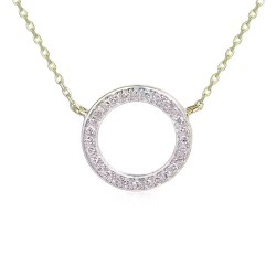 Naszyjnik z diamentami (N04969 Y C) - zdjęcie: 2