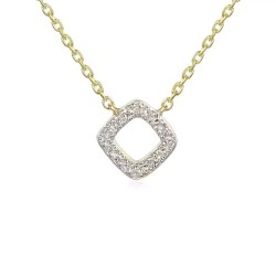 Naszyjnik z diamentami (N08281 Y C 375) - zdjęcie: 2