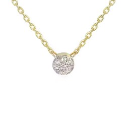 Naszyjnik z diamentami (N05947 Y C) - zdjęcie: 2