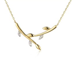 Naszyjnik z diamentami (N07131 Y C) - zdjęcie: 2