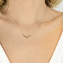 Naszyjnik z diamentami (N07131 Y C) - zdjęcie: 3