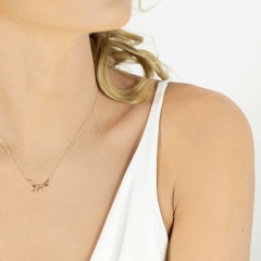 Naszyjnik z czarnymi diamentami (N07131 Y C BD)