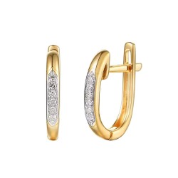 Kolczyki z diamentami (E71735 Y A) - zdjęcie: 2