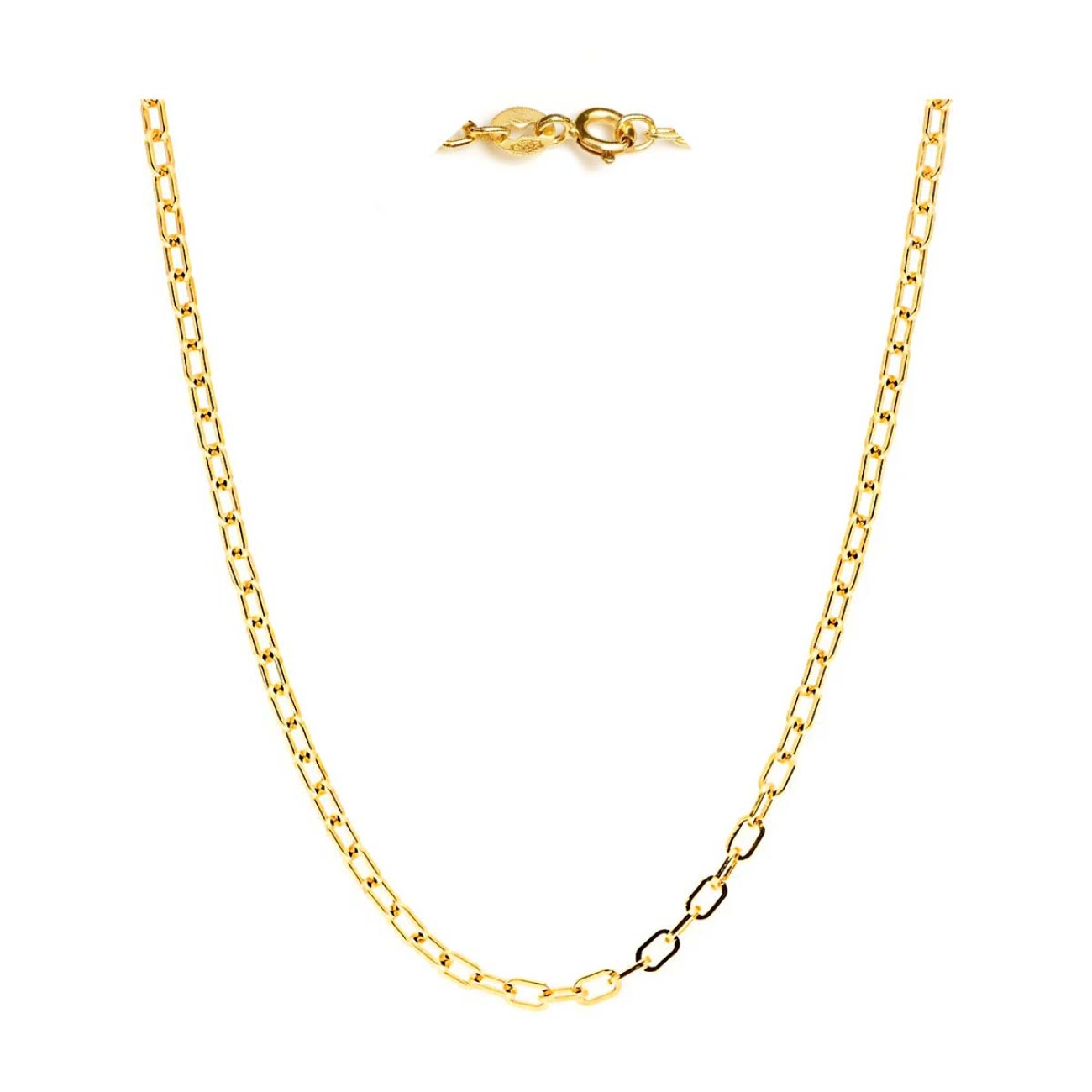 Łańcuszek złoty splot ankier 55cm (N547 Y)