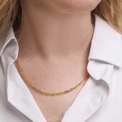 Łańcuszek złoty splot ankier 55cm (N547 Y) - zdjęcie: 3