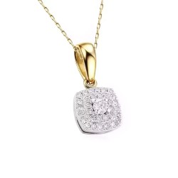 Zawieszka z diamentami (P45732 YW) - zdjęcie: 2