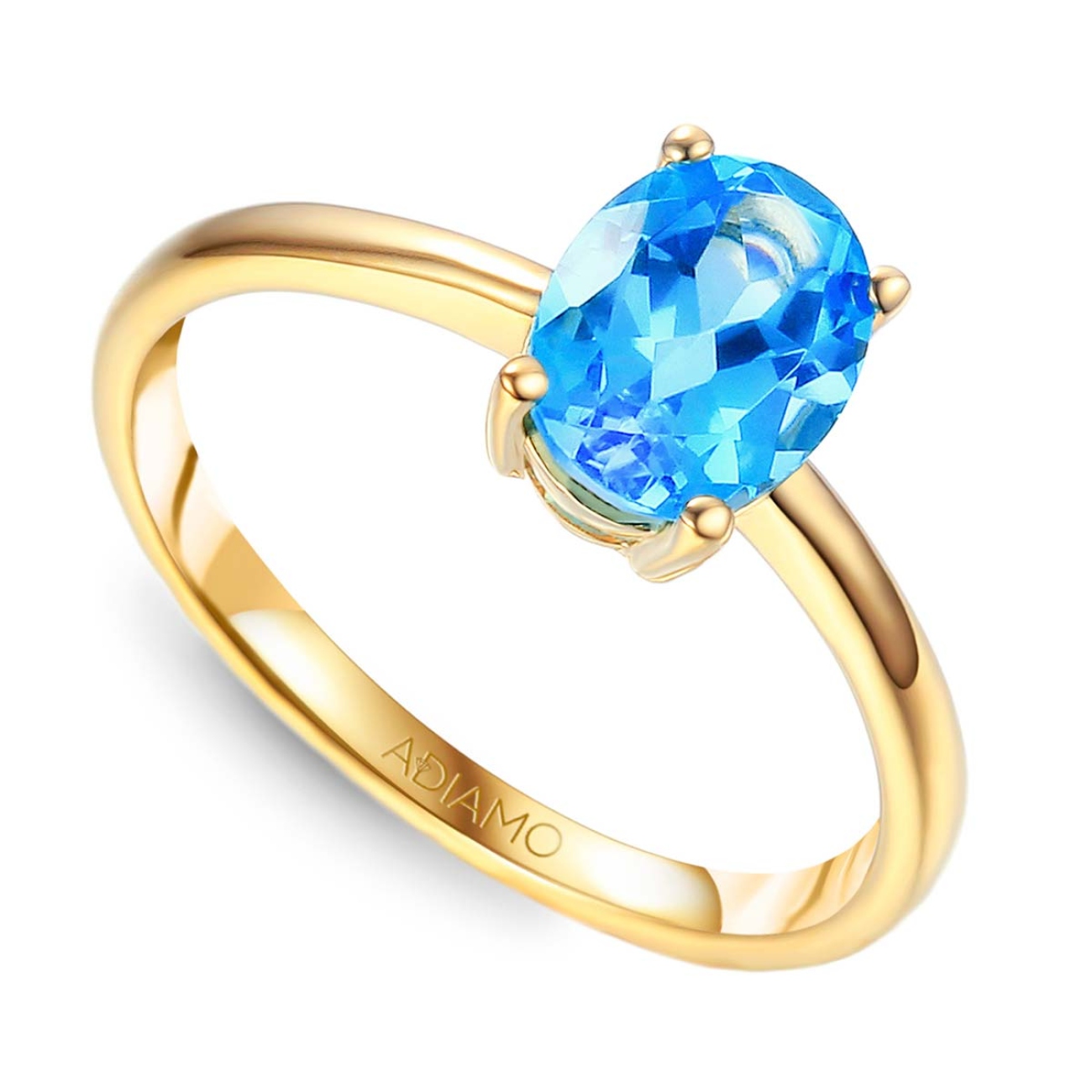 Pierścionek z niebieskim topazem (R43062 Y BT): 15