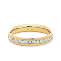 Obrączka z diamentami, 3,5 mm (O-R47182 Y)