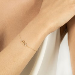 Bransoletka z diamentami (B06419 Y C) - zdjęcie: 3