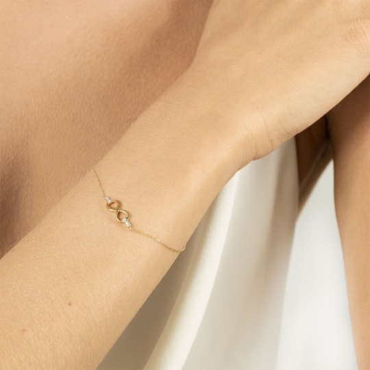 Bransoletka z diamentami (B06419 Y C)