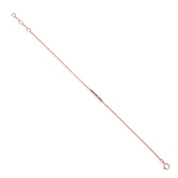 Bransoletka z czarnymi diamentami (B05867 R C BD) - zdjęcie: 2