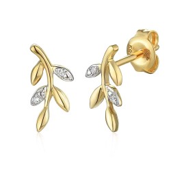 Kolczyki z diamentami (E71404 Y S) - zdjęcie: 2