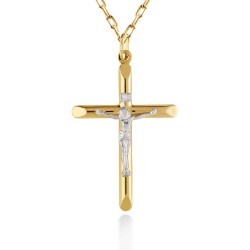 Zawieszka złota krzyżyk (P2212 YW) - zdjęcie: 2