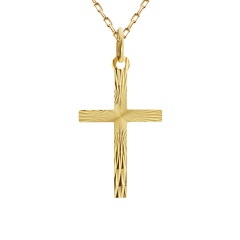 Zawieszka złota krzyżyk (P2209)