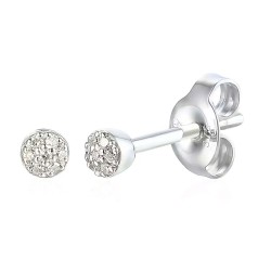 Kolczyki z diamentami (E67126 W S) - zdjęcie: 2