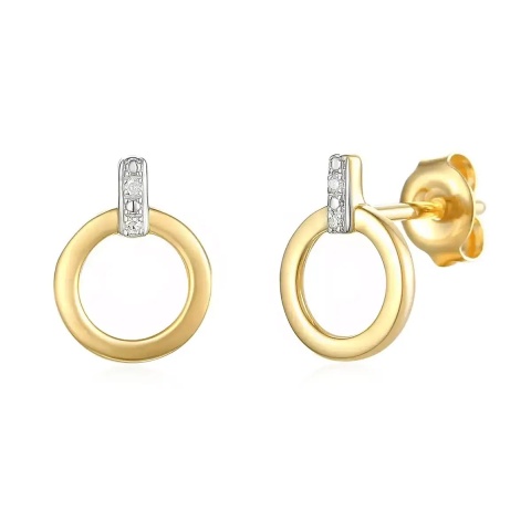 Kolczyki z diamentami (E65979 Y 375)