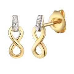 Kolczyki z diamentami (E65977 Y S)