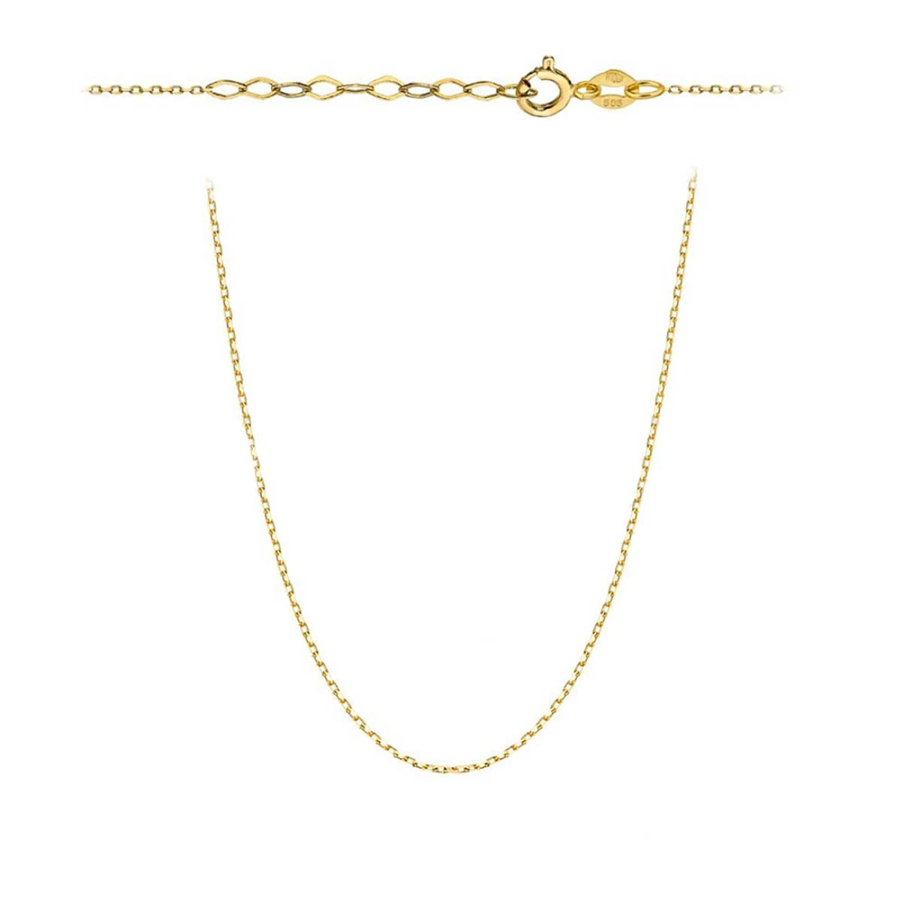 Łańcuszek złoty - ankier 45cm (CH546B)