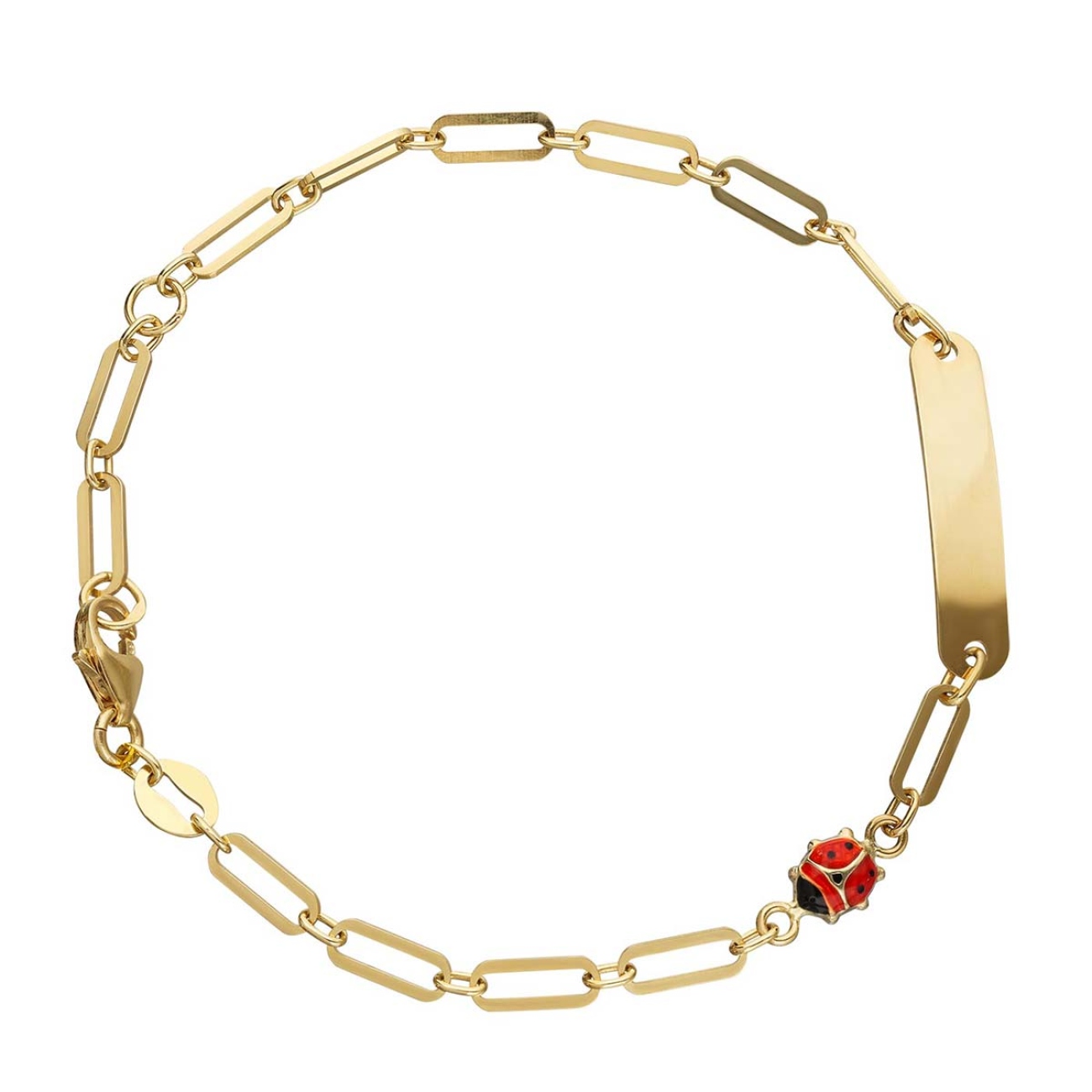 Bransoletka złota biedronka