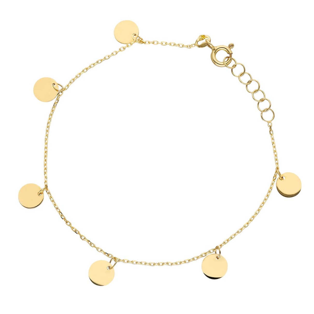 Bransoletka złota kółka