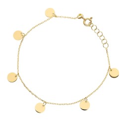 Bransoletka złota kółka - zdjęcie: 2