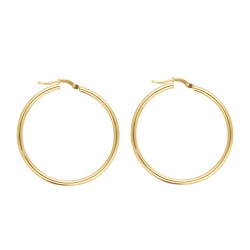 Kolczyki złote koła (E1473A Y) - zdjęcie: 2