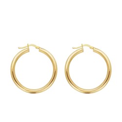 Kolczyki złote koła - zdjęcie: 2