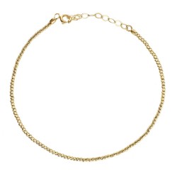 Bransoletka złota z kuleczkami diamentowanymi - zdjęcie: 2